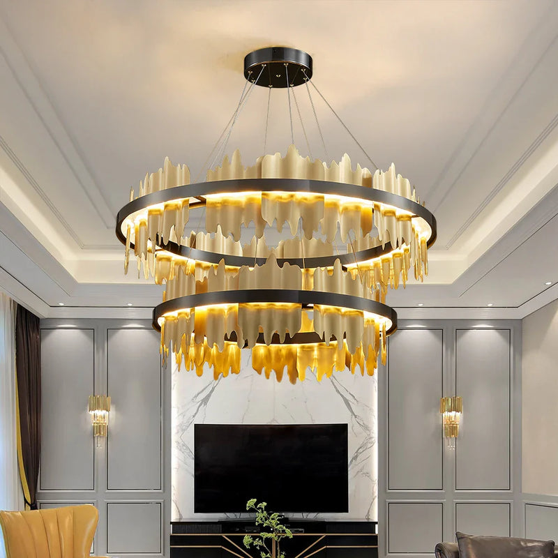 Axyaa Luxury LED Chandelier for Living Room, Dining Room, Bedroom