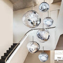 Axyaa Stair Chandelier Pendant Light Ceiling Lamp LED Chandeliers for Living Room