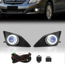 Axyaa LED Angel Eyes Fog Lamps with Halogen DRL for Toyota Corolla Altis 2008-2010