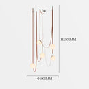 Axyaa Modern Minimalist Wabi Sabi Duplex Villa Chandelier Nordic Ceiling Light