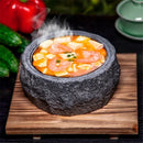 Axya Stone Pot: Natural Rough Stone Pot for Korean Cuisine and Stone Pot Rice Mixing