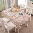 Axyaa Lace Table Cover: Embroidered Luxury Dining Tablecloth for Home Decor & Wedding