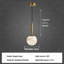 Axyaa Marble Chandelier Pendant Light Set