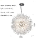 Axyaa Nordic Dandelion Chandelier Gold/Chrome Crystals Pendant Lights Bar Lamp