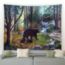 Axyaa Wild Animal Tapestry Nature Landscape Wall Hanging for Home Decor