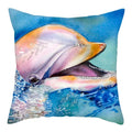 Axyaa Dolphin Pattern Cushion Cover 45x45cm