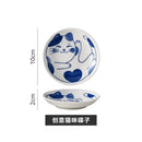 Axyaa Lucky Cat Ceramic Dessert Sauce Dish - Creative Cartoon Design