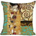 Gustav Klimt Printed Polyester Pillowcase for Home Sofa by Axyaa