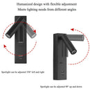 Axyaa Bedside Reading Light, USB Charging, Adjustable 3W LED Spotlight, Bedroom & Hotel