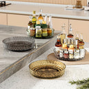 Axyaa Kitchen Spice Turntable Rack - 360° Rotating Countertop Storage Tray