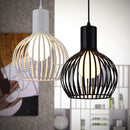 Axya Retro Cage Pendant Light: Industrial LED Chandelier for Living Room Kitchen Decor
