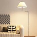 Axyaa Adjustable Iron Art Fabric LED Floor Lamp for Modern Nordic Minimalist Home Decor
