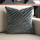 Axyaa Zebra Print Velvet Square Pillow Cover for Sofa Couch Living Room Bedroom