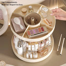 Axyaa Makeup Organizer with Rotating Base and Brush Holder