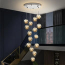 Axyaa Designer Lava Chandelier for Grand Villa Loft Duplex with Suspended Staircase