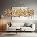 Axyaa Maple Leaf Pendant Light: Modern Minimalist Luxury for Living Room