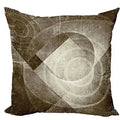 Axyaa Geometric Brown & Taupe 50x50 Pillow Cover Set for Modern Autumn Home Decor