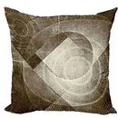 Axyaa Geometric Brown & Taupe 50x50 Pillow Cover Set for Modern Autumn Home Decor