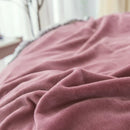 Axyaa Coral Velvet Round Bed Sheet 200-220cm Diameter, Flannel, Winter