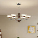Nordic Walnut Chandelier | Axyaa Pendant Light for Home, Restaurant & Living Room