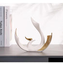 Axyaa European Ceramic Phoenix Ornament Set for High-End Home Decor