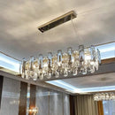 Luxury Crystal LED Chandelier for Room Decor by Axyaa - Modern Ceiling Pendant Light