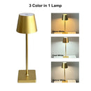 Axyaa LED Touch Sensor Table Lamp Rechargeable Night Light - 3 Colors