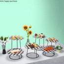 Axya Wrought Iron Cake Stand Fruit Bowl Snack Tray Display Stand