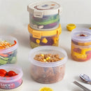 Axyaa 1100ml Clear Plastic Food Container Leak-proof Lunch Box