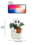 Axyaa Halloween Ghost Cat & Pumpkin Hanging Decor for Home & Garden