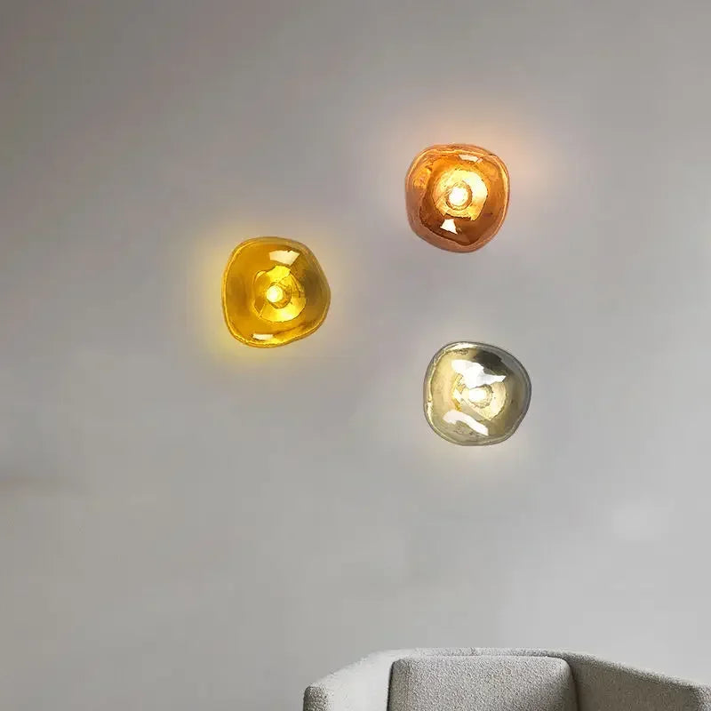 Nordic Glass Lava Wall Lamp for Living Room, Bedroom, Staircase from Axya