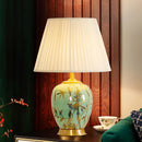 Axyaa Ceramic Copper Table Lamp - Elegant Lighting Solution for Home and Office