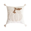 Axyaa Embroidered Pumpkin Throw Pillowcase for Halloween & Thanksgiving Decor