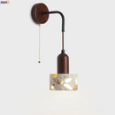 Axyaa Wabi Sabi Terrazzo LED Wall Lamp Pull Chain Switch Stair Light