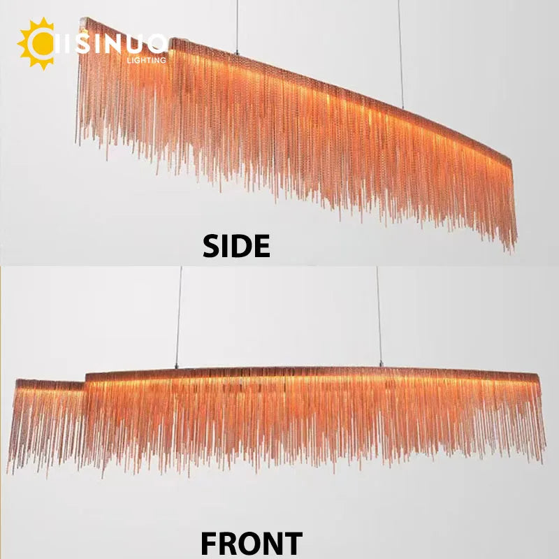 Axyaa Retro Tassel Chandelier for Restaurant and Kitchen Decor