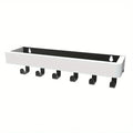 Axyaa Wall Mounted Shelf with Key Holder - Nordic Style Wooden Organizer