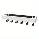 Axyaa Wall Mounted Shelf with Key Holder - Nordic Style Wooden Organizer