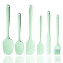 Axyaa Silicone Spatula Set with Stainless Steel Core - 6Pcs Heat Resistant Kitchen Utensils