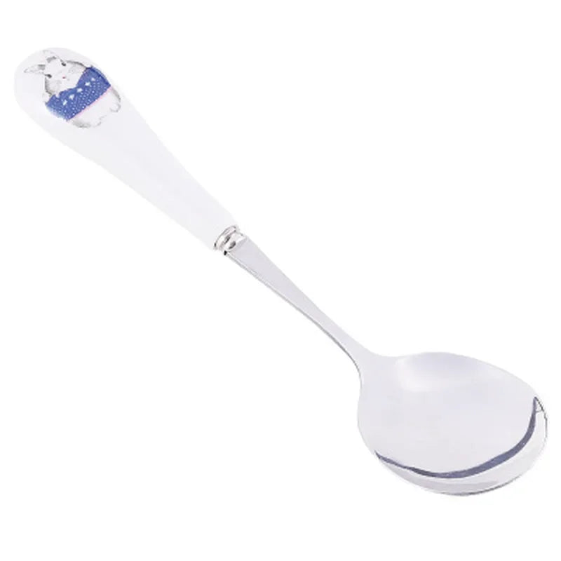 Axya Cartoon Animal Ceramic Handle Stainless Steel Coffee Spoon