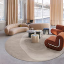Axyaa Nordic Style Plush Living Room Rug: Soft, Fluffy, Irregular Shape for Bedroom & Home