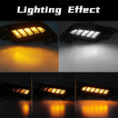 Axyaa LED Daytime Running Light Fog Lamp for Toyota Tacoma 2012-2015 White Daylights Yellow Turn Signal