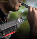 Axya LED Shoulder Police Light: Rechargeable Flashing Safety Keychain Light