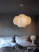 Axyaa Silk Chandelier: French Vintage Wabi-sabi Style Pendant Lamps