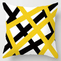 Axyaa Geometric Ginkgo Leaf Print Pillow Cover for Stylish Home & Office Decor