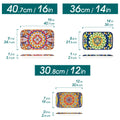 Axyaa Ceramic Long Plate Set: 3 Rectangular Dessert Plates for Salad & Appetizer