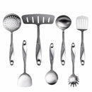 Axyaa Stainless Steel Kitchenware Set: Spatula, Rice Spoon, Colander, Utensils
