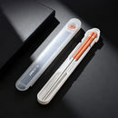 Axyaa 316 Stainless Steel Chopsticks Pair With Box, Anti-Slip Reusable Sushi Stick