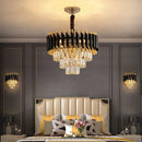 Axyaa Crystal Pendant Chandelier for Modern Luxury Living Room, Villa, Hall, Bedroom, and Dining Area