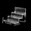 Clear Acrylic Makeup Organizer Rack by Axyaa - Cosmetic Storage Stand for Eyeshadow, Lipstick, Powder