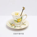 Axyaa European Lemon Ceramic Dinner Plate Set for Home Dining
